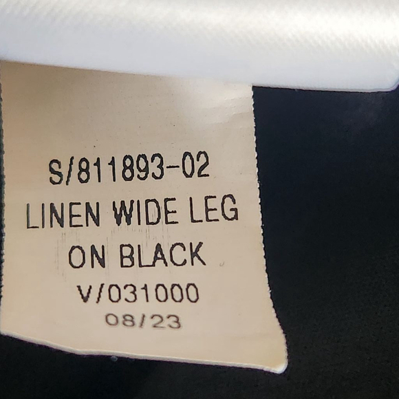 Old Navy Linen Pants High Rise Wide Leg XS relaxed beachy vacation style# 811893 - Picture 11 of 11